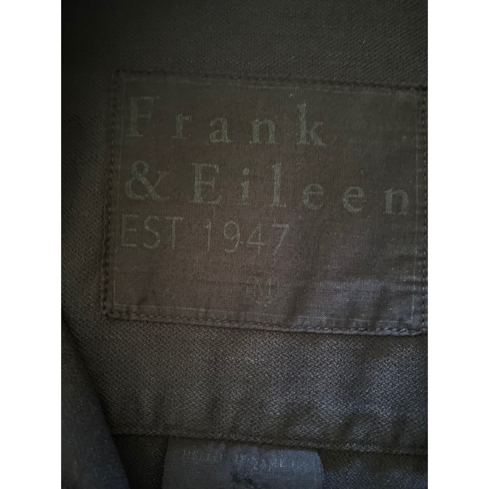 Frank & Eileen MARY Classic Shirtdress Black Famous Denim Button Distressed M - Picture 4 of 10